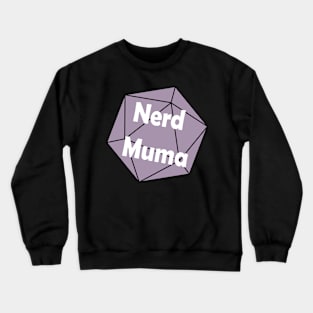 Nerd Muma Dice (purple) Crewneck Sweatshirt